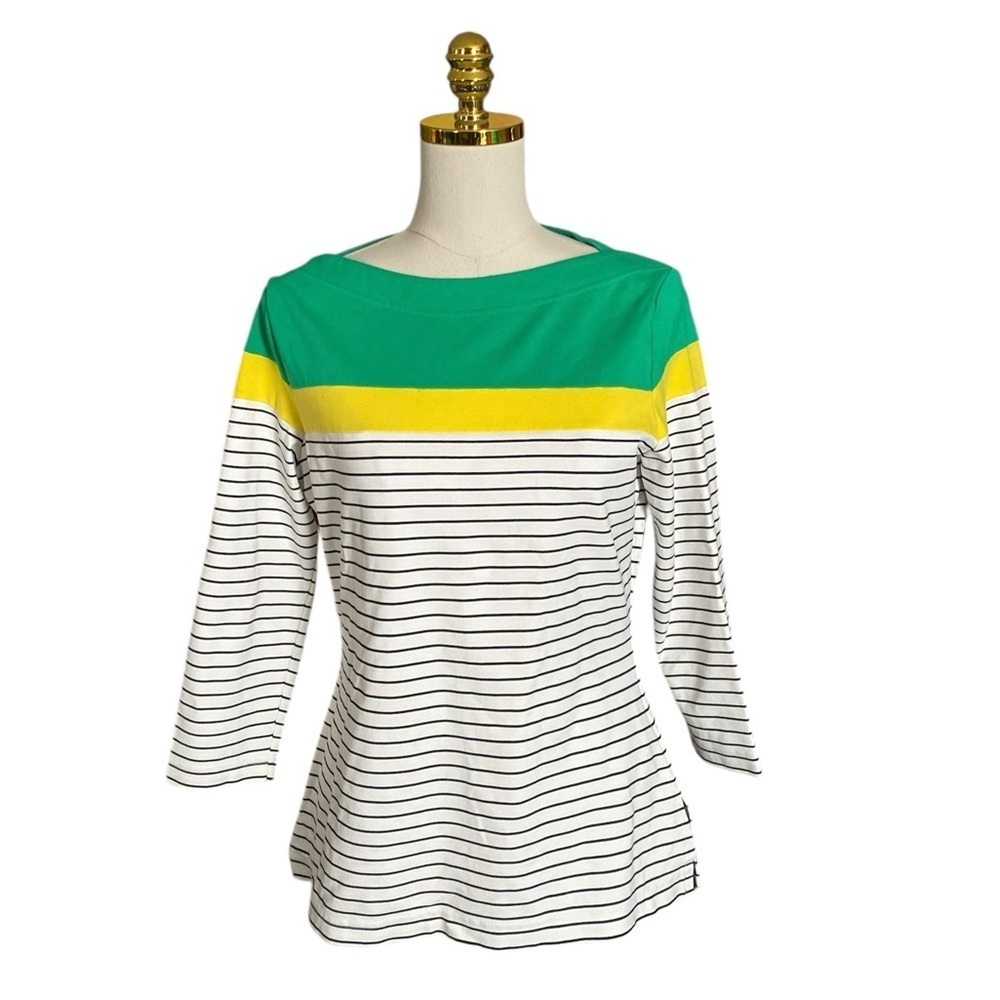 SARA CAMPBELL | The Pippa Colorblock Top in Stripes Size M
